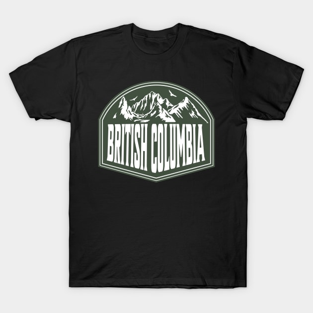 British Columbia Canada Retro T-Shirt by alvarsprints